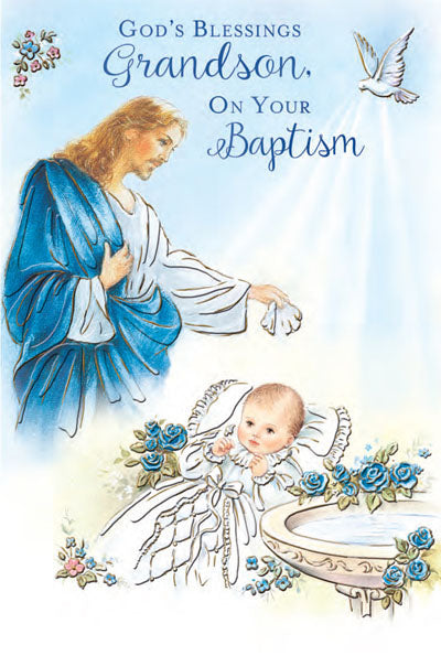 Grandson Baptism Greeting Card by Greetings of Faith. – The Paschal Lamb