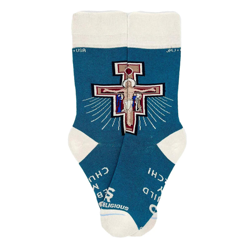 San Damiano socks The Paschal Lamb