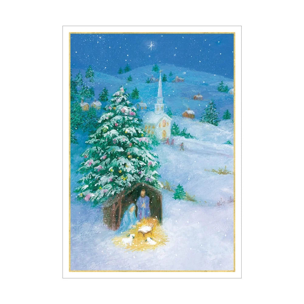 Creche in Snow Boxed Cards – The Paschal Lamb