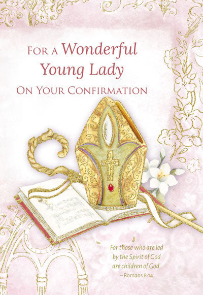 Young Lady Confirmation Card – The Paschal Lamb