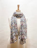 Sacred Heart and Immaculate Heart Floral Scarf