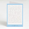 Mary, Undoer of Knots Prayer Card Blue