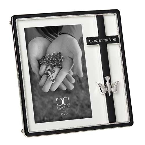 Black & Silver Confirmation Frame – The Paschal Lamb